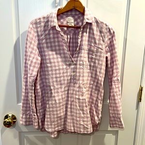 J crew half button down shirt